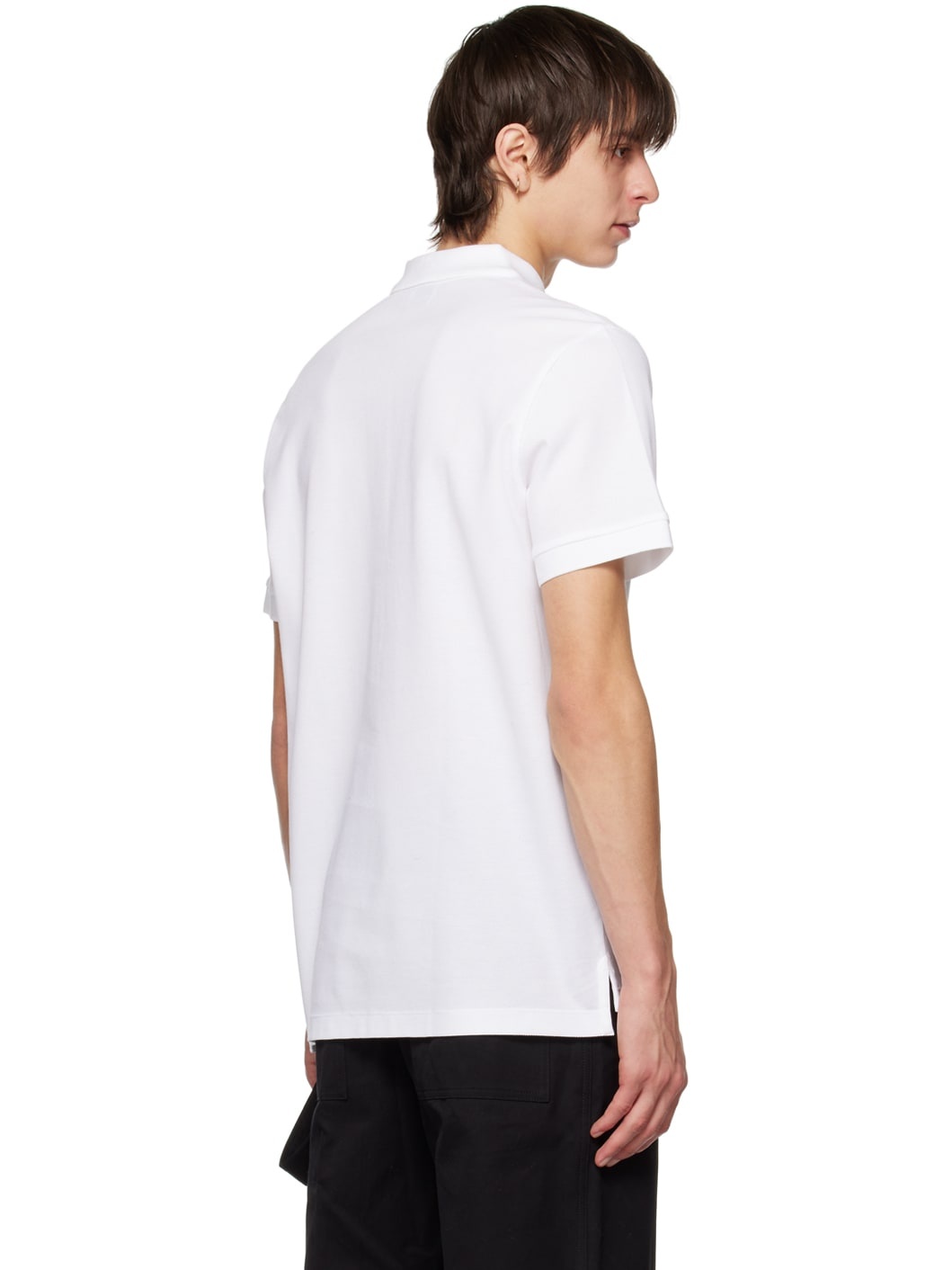 White Embroidered Polo - 3