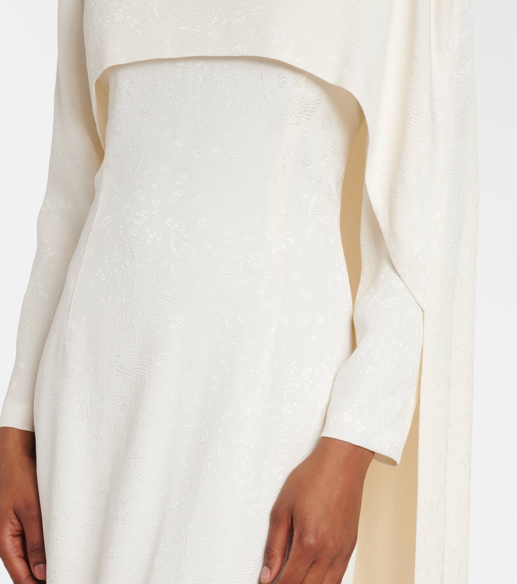 Felice caped jacquard midi dress - 5