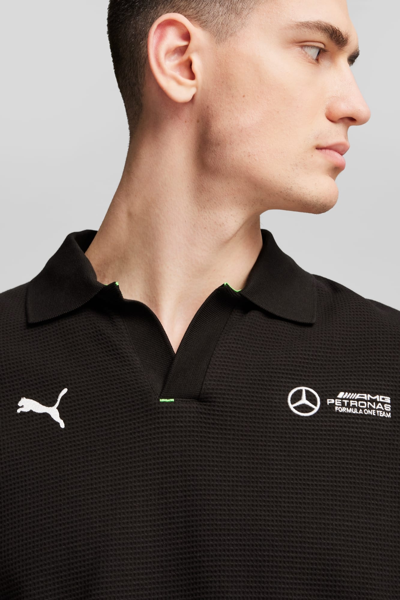 Mercedes-AMG Petronas F1® Men's Long Sleeve Polo - 4