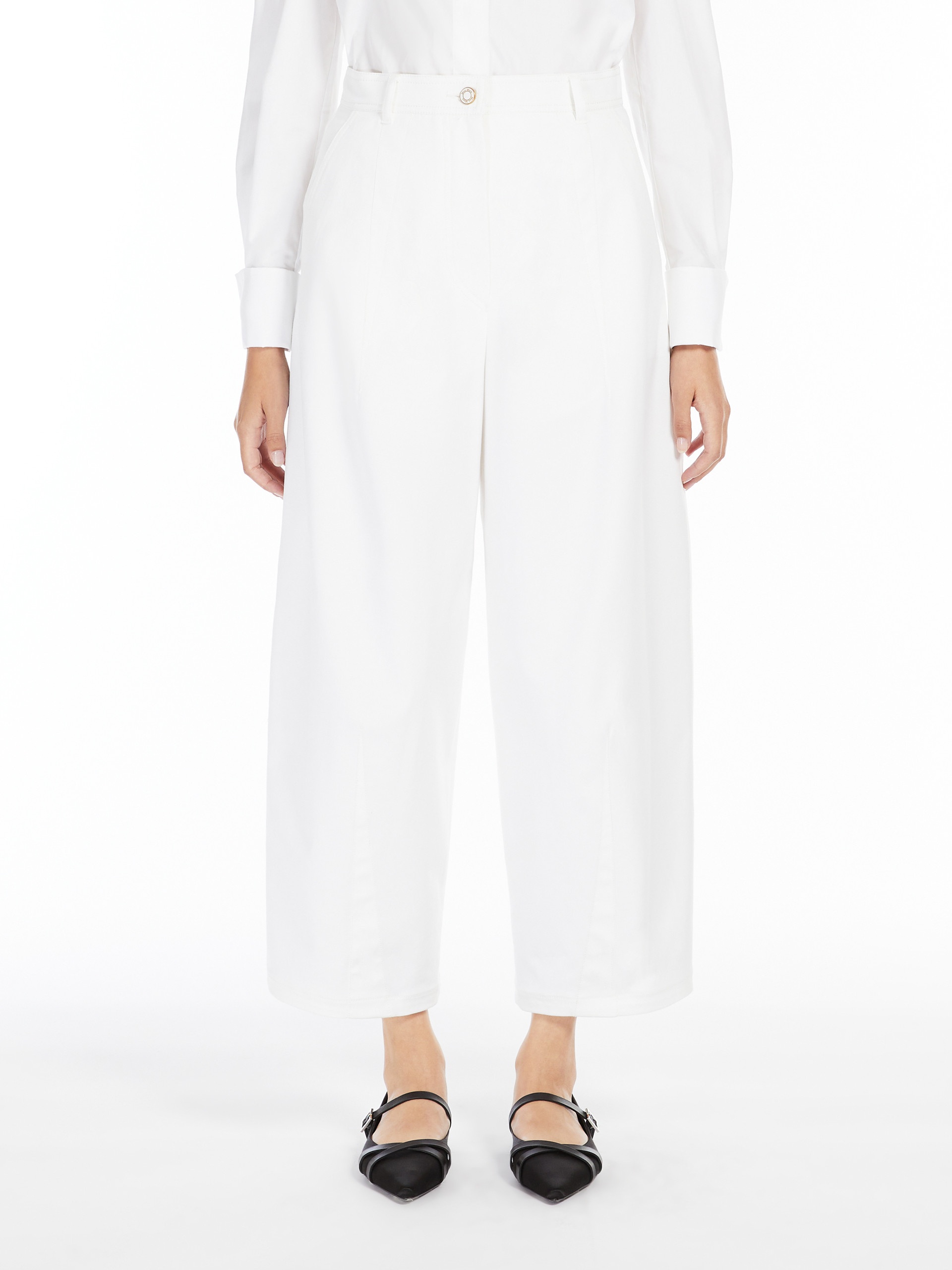 MINA Cotton twill baggy trousers - 3