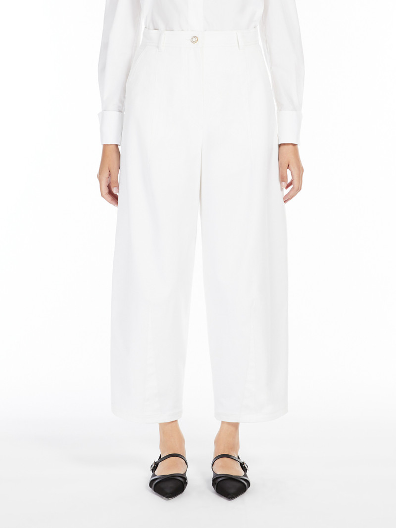 MINA Cotton twill baggy trousers 3