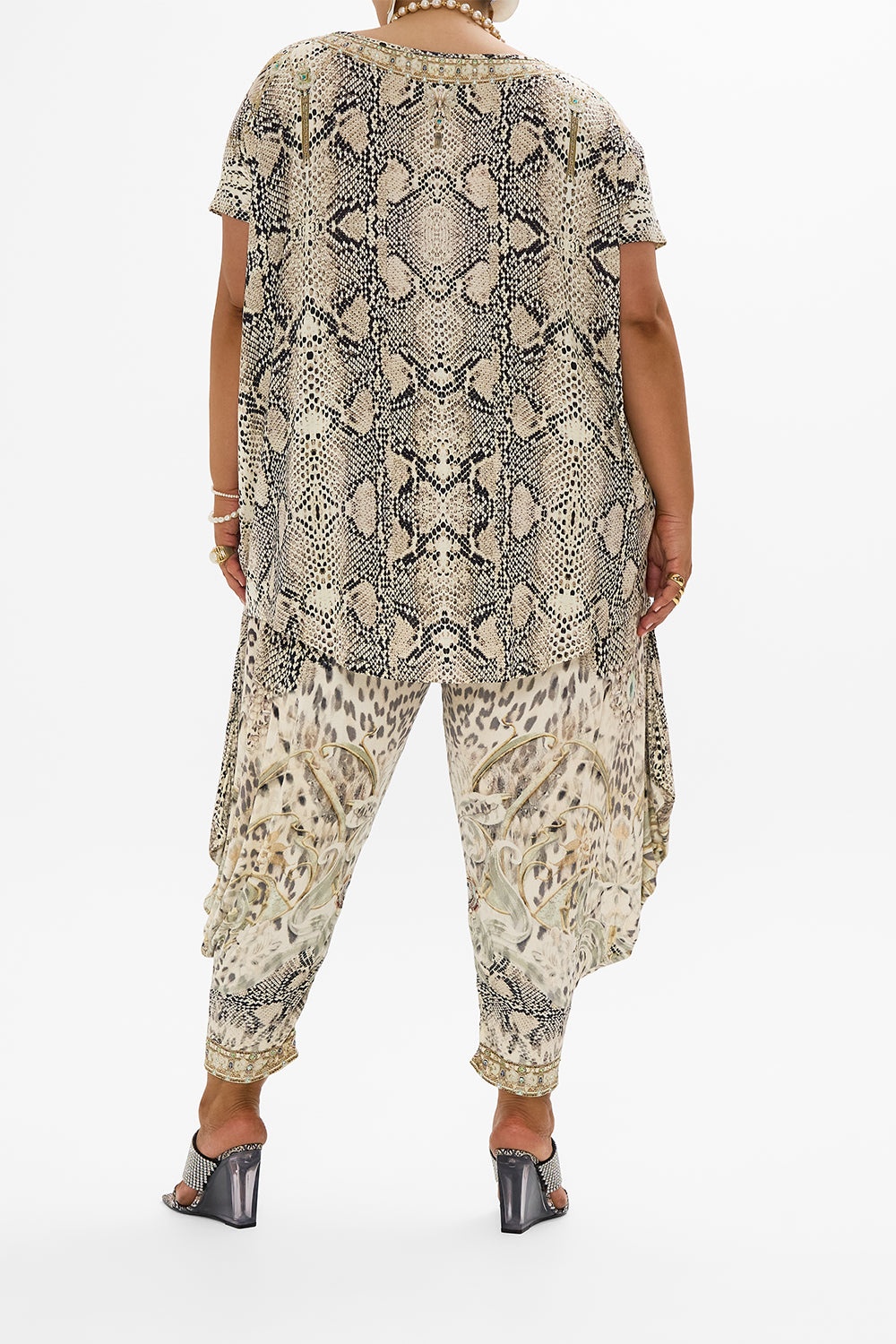 JERSEY RIB DRAPE PANT WITH POCKETS - 10