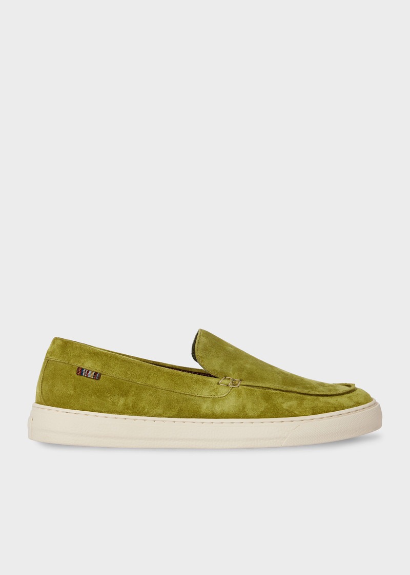 Green Suede 'Simeon' Loafers 1