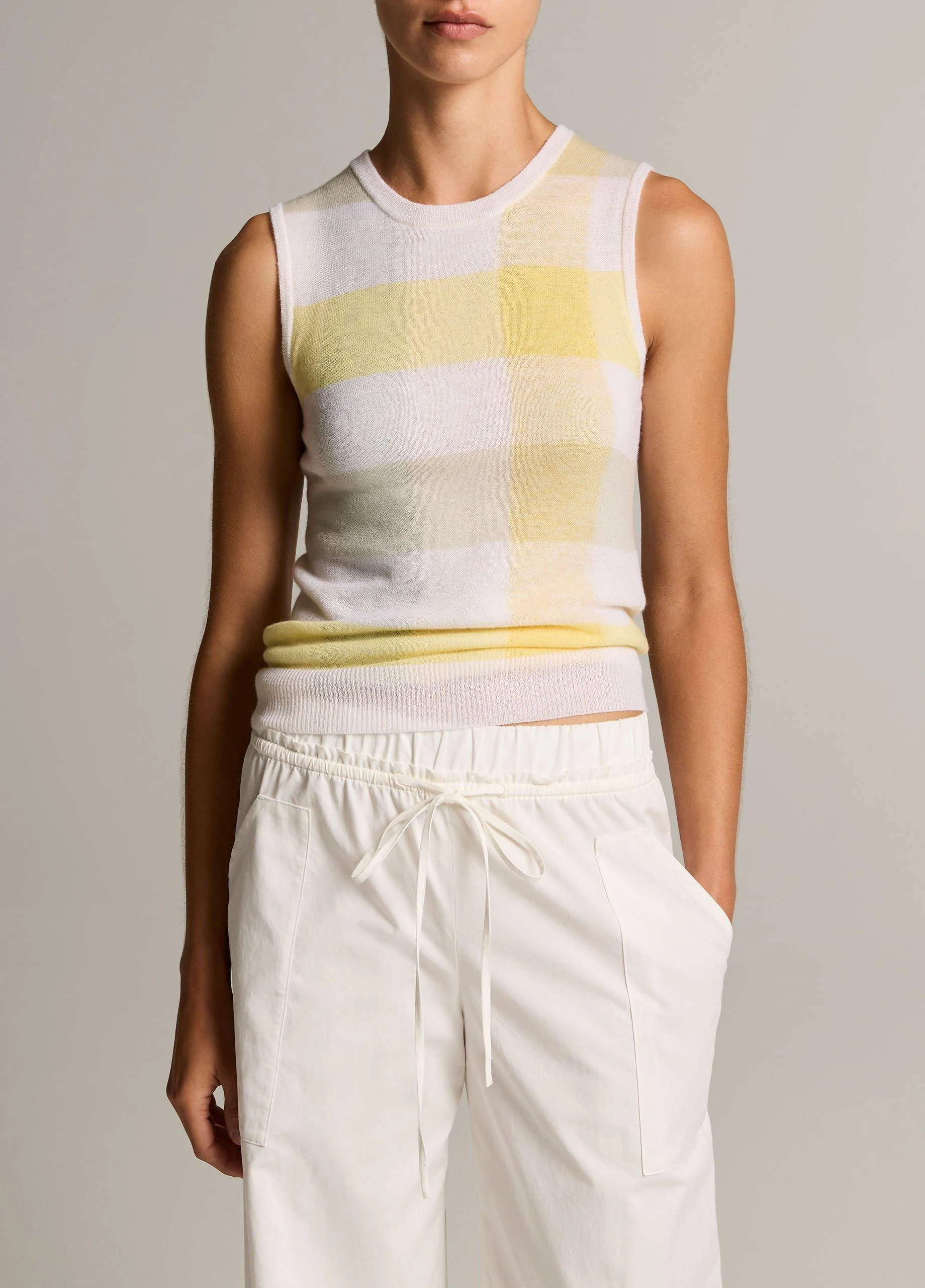 Shadow Plaid Wool Shell - 1