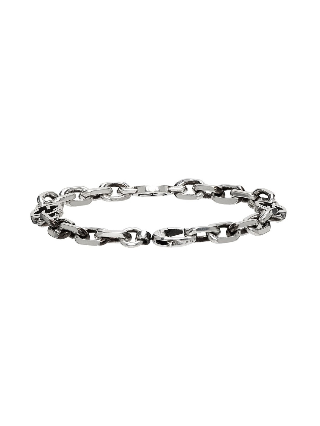Silver Chain Interlocking G Bracelet - 4