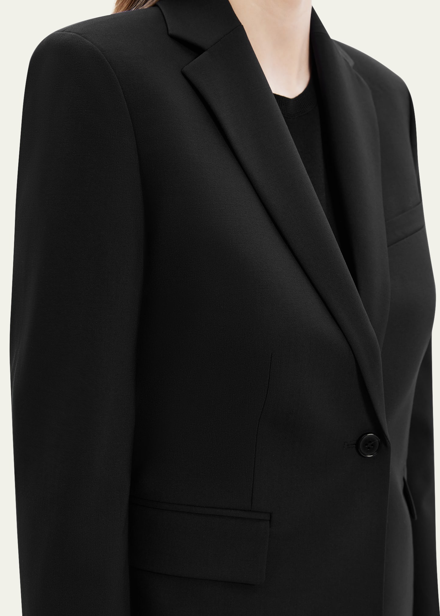 Traceable Wool Slim Blazer Jacket - 5