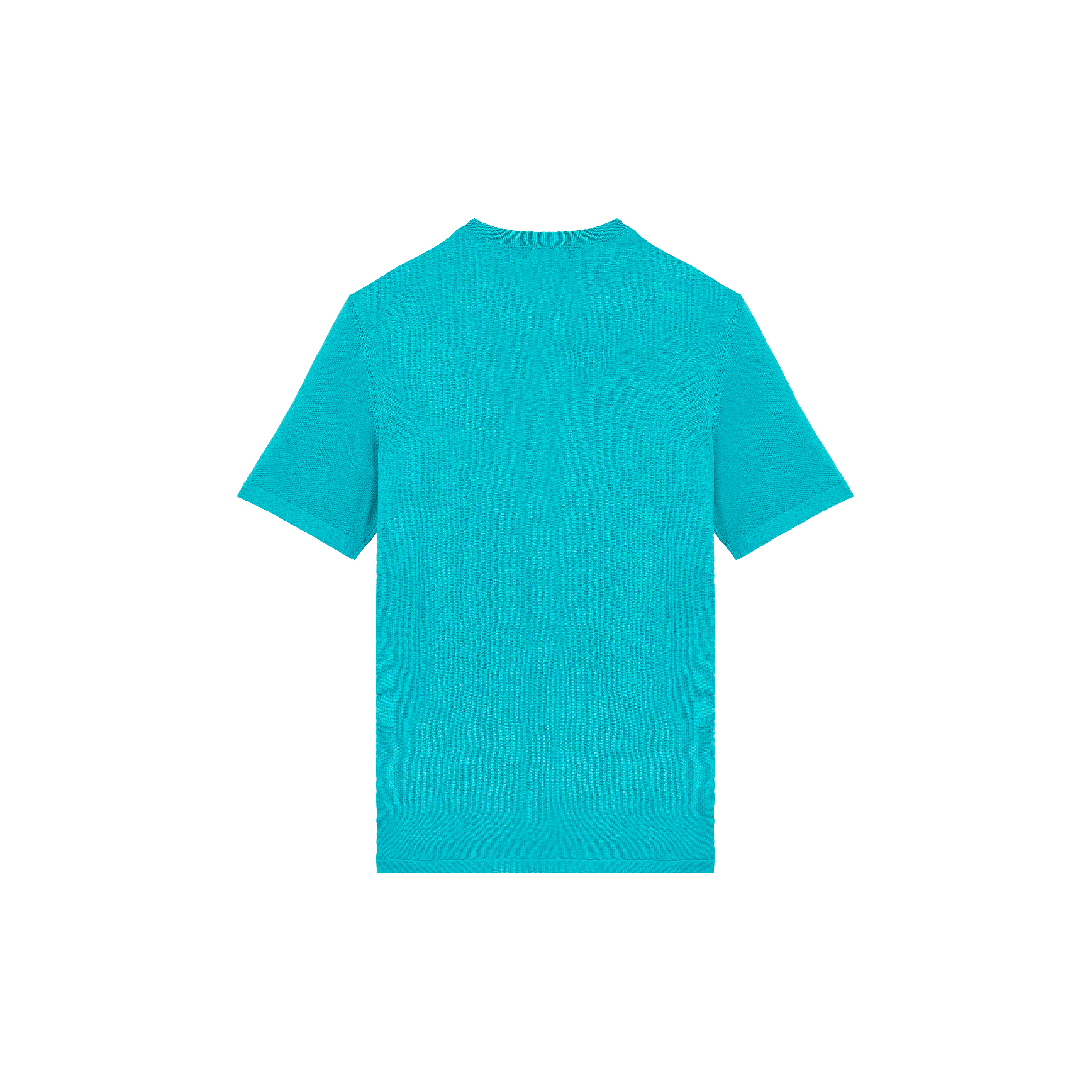 Men Cotton T-shirt Jacquard Turtle - 2