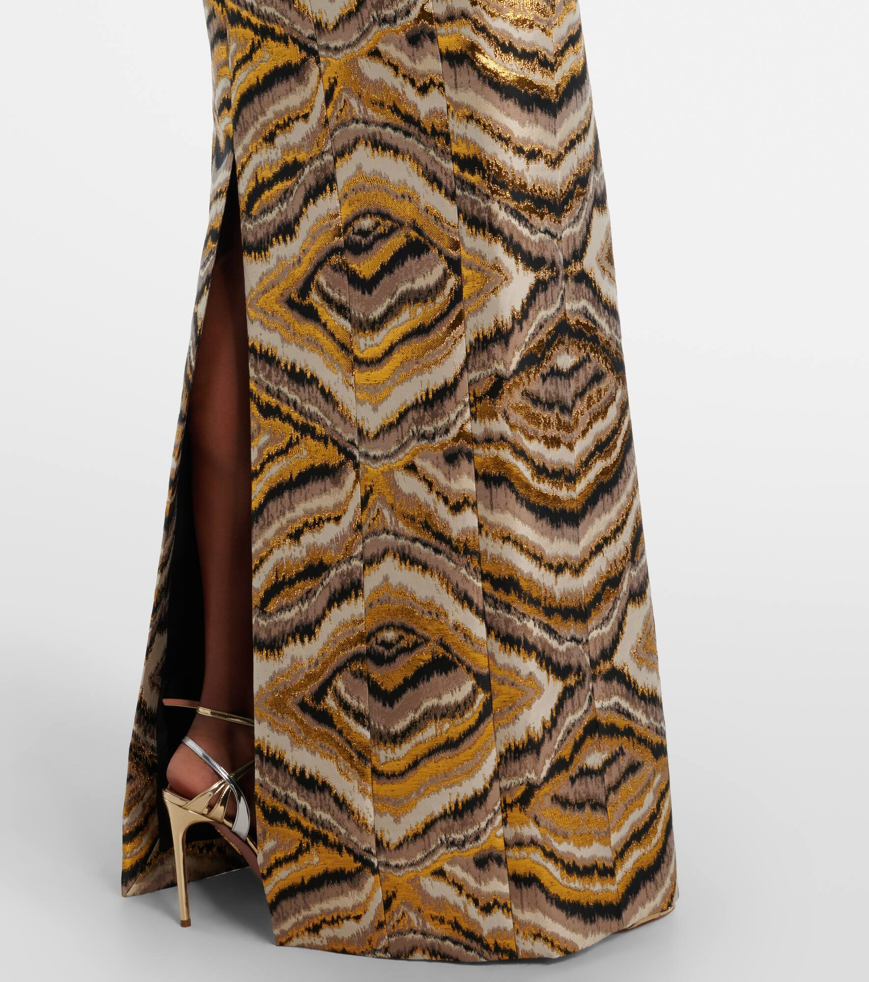 Odessa paneled jacquard gown - 5