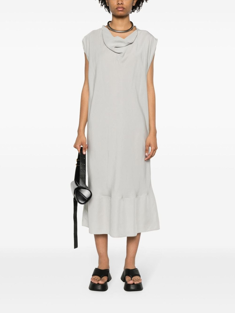 Lemaire cowl-neck sleeveless midi dress outlook