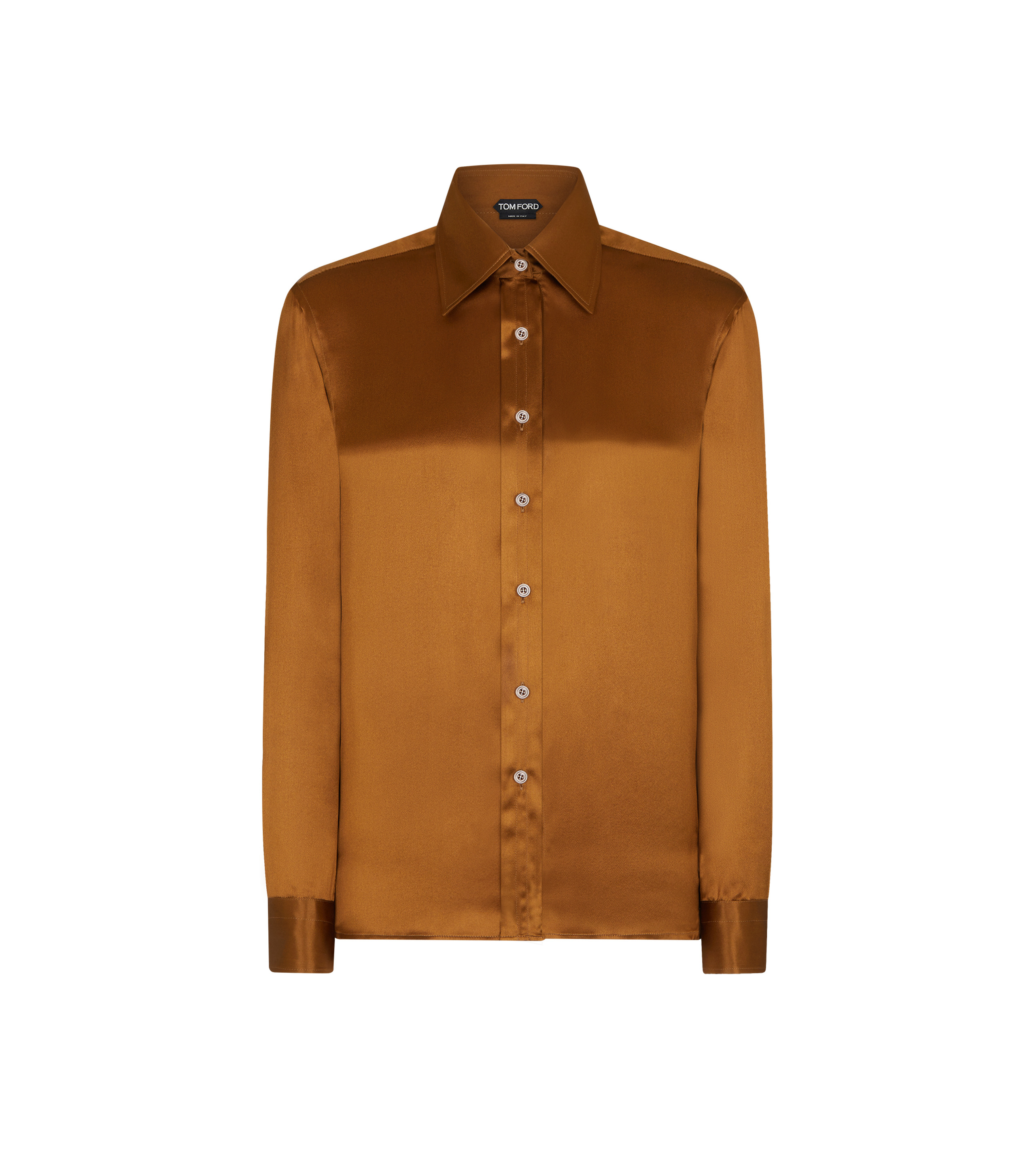 FLUID CHARMEUSE SILK SHIRT - 1