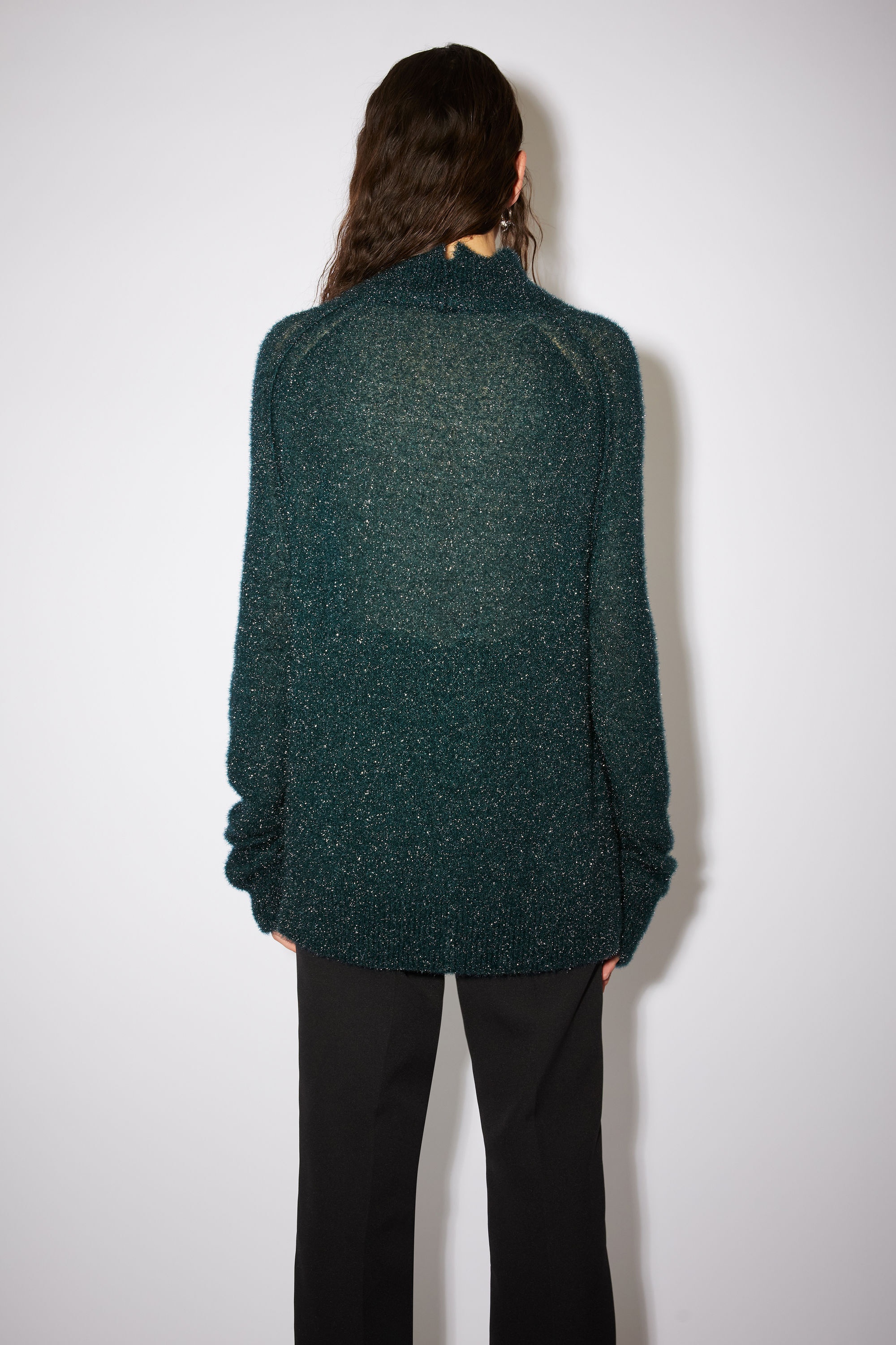 High neck jumper - Petrol blue - 3