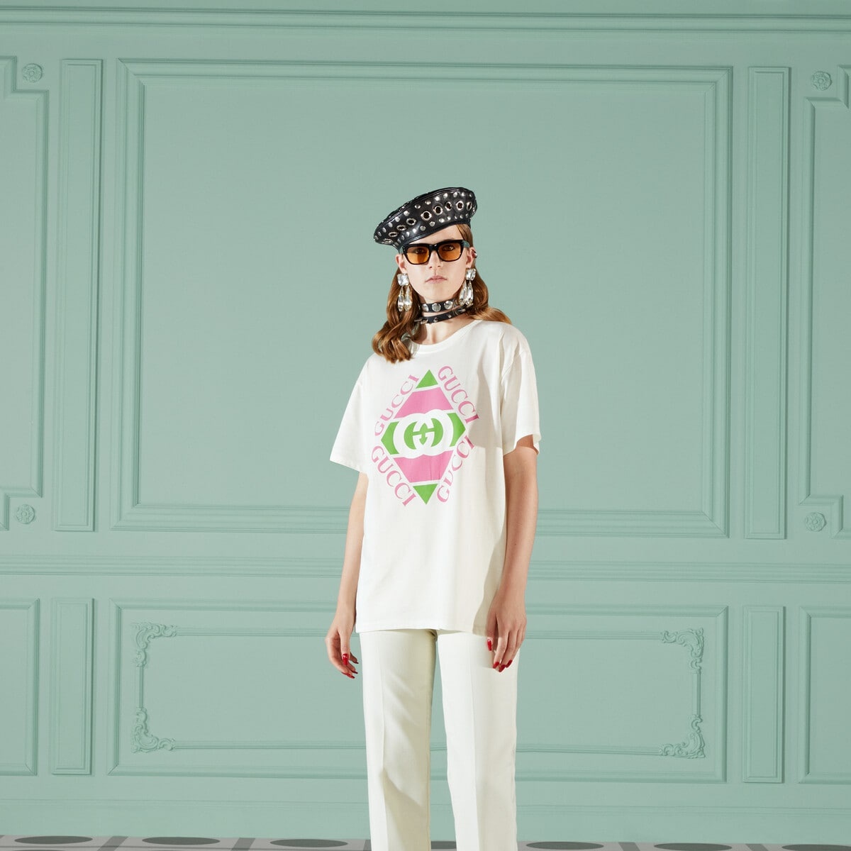 Gucci vintage logo print T-shirt - 5