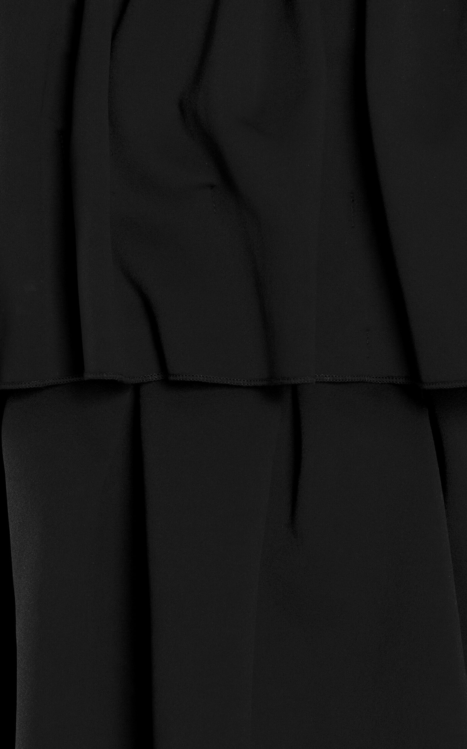 Ruffled Stretch-Crepe Strapless Top black - 5