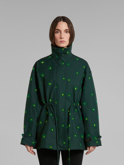 Marni GREEN JACKET WITH DRAFT FLOWER PRINT outlook