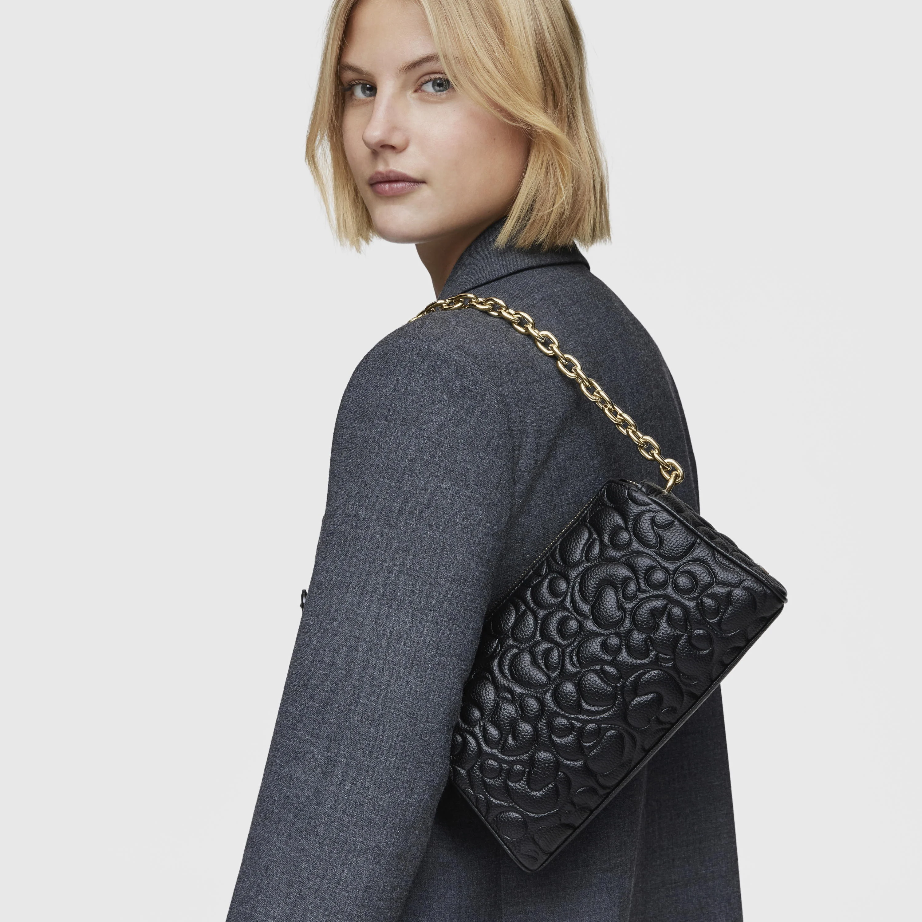 Large black leather Crossbody bag TOUS Greta - 1