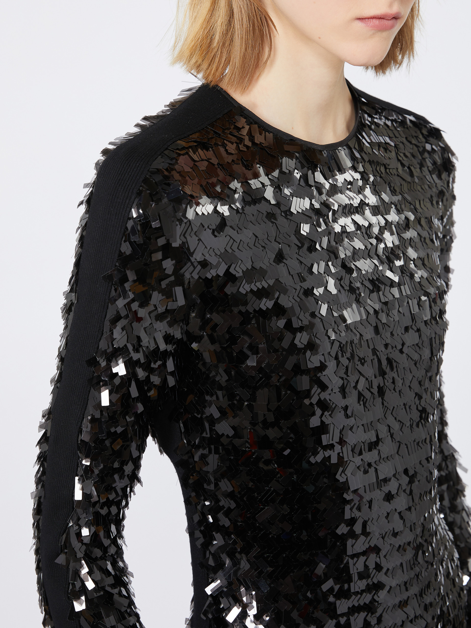 ELLENI Sequin-adorned jersey dress - 5
