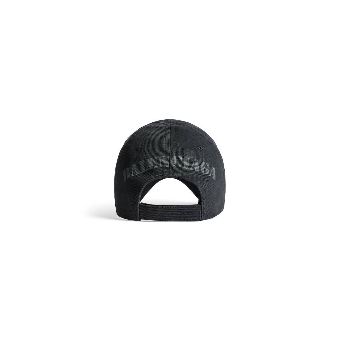 Stencil Type Cap in Black/grey - 3