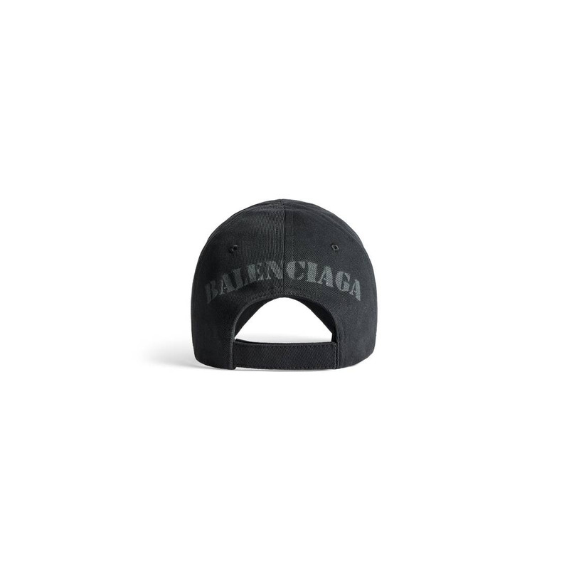Stencil Type Cap in Black/grey 3
