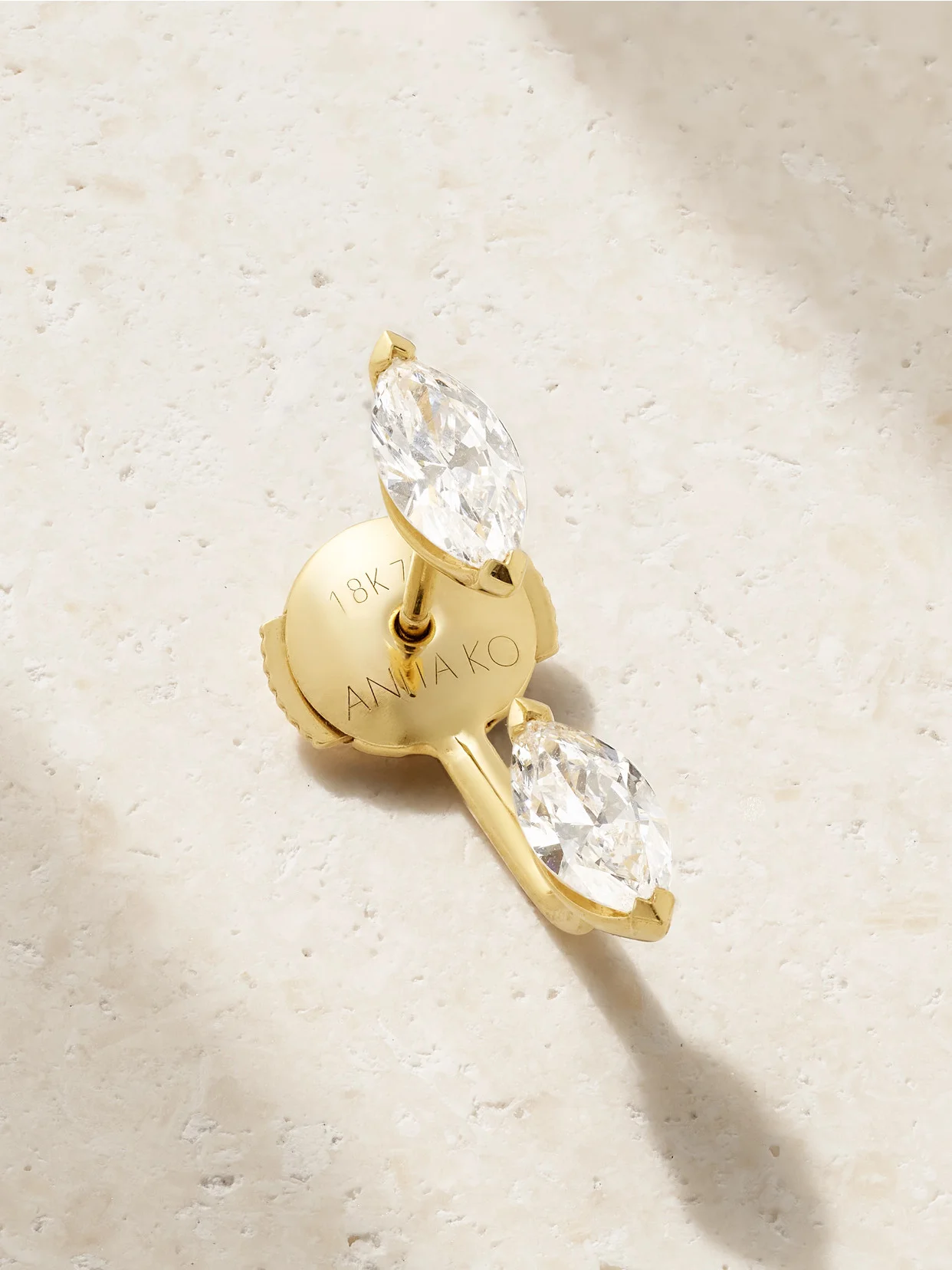 Orbit 18-karat Gold Diamond Single Earring - 1