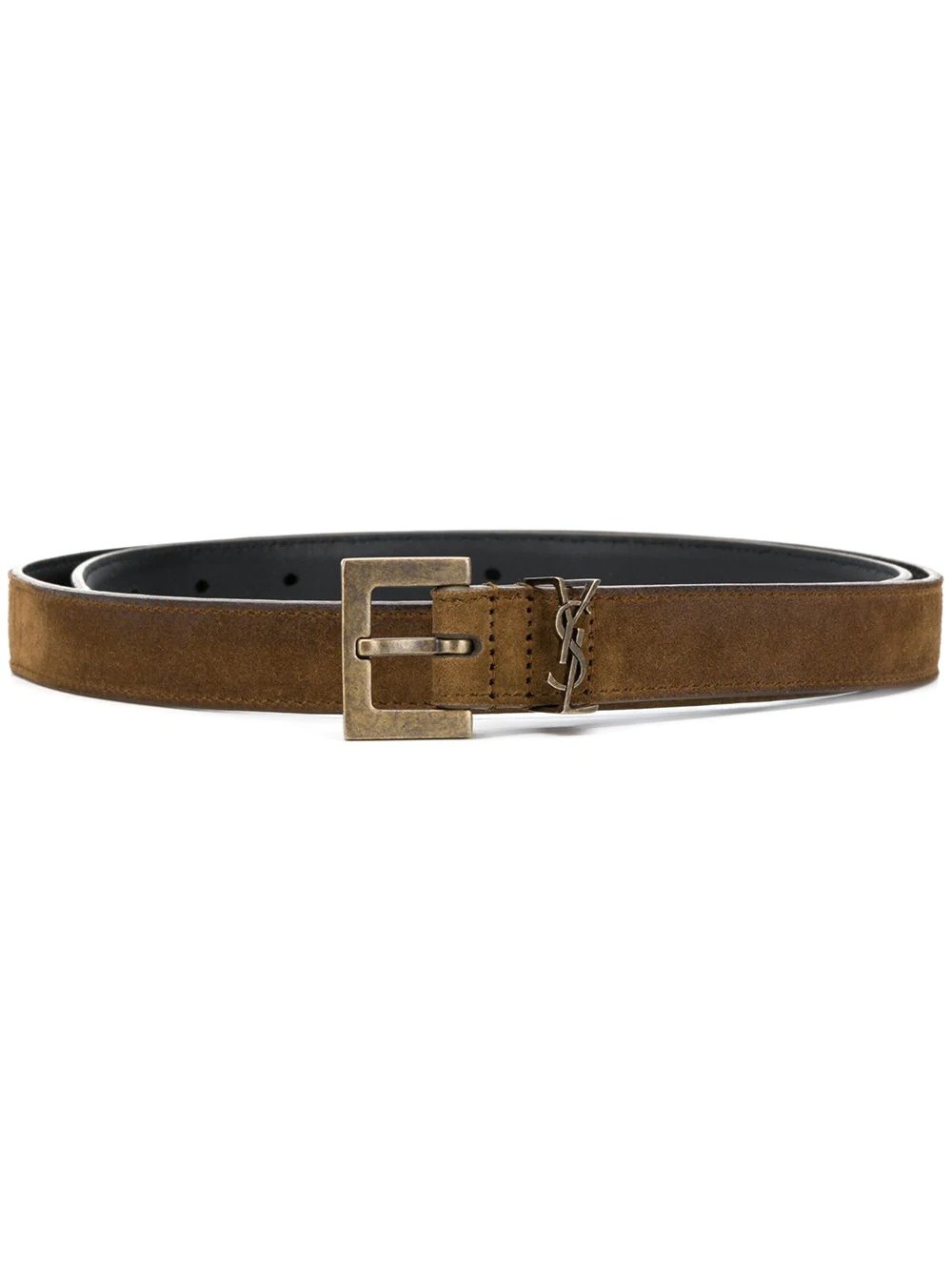 monogram plaque belt - 1