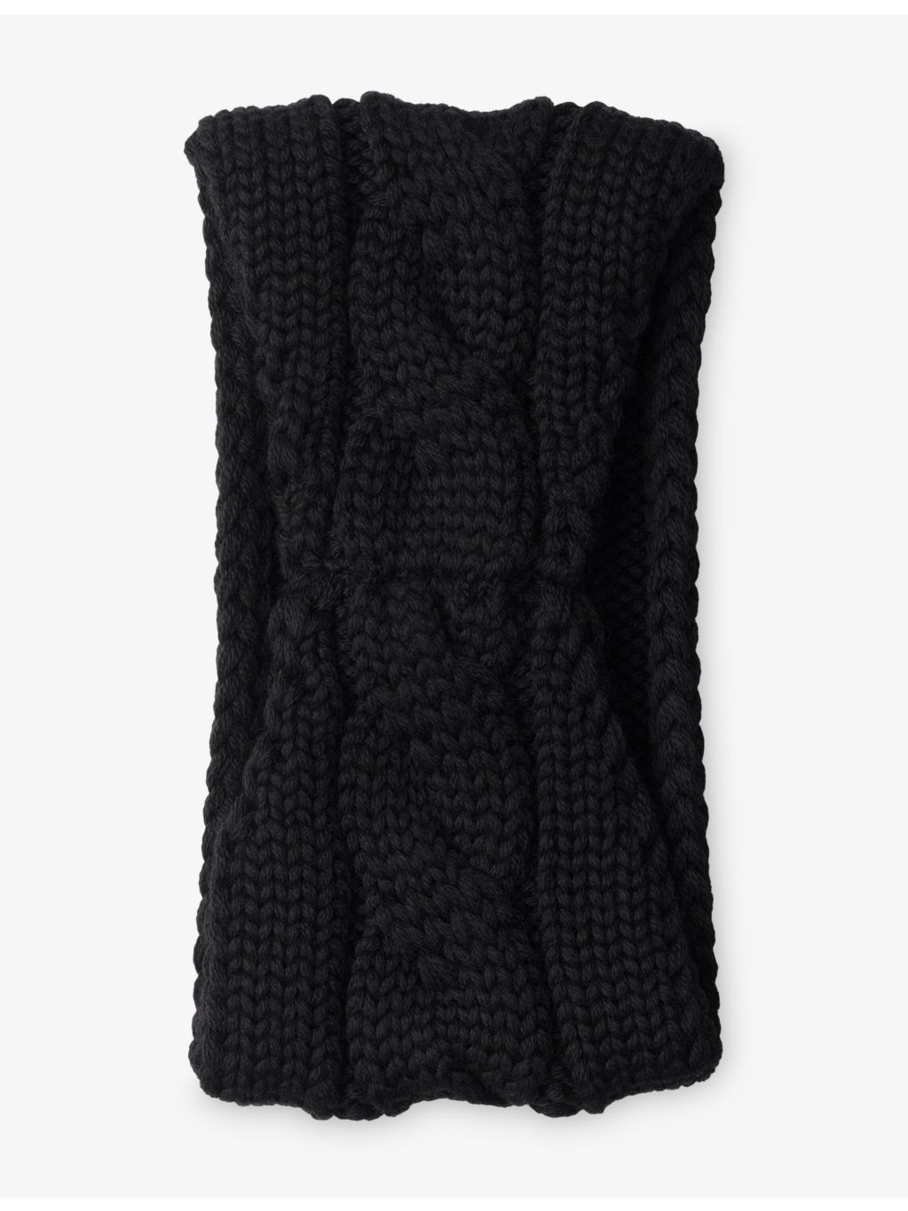 Logo-Plaque Wool Headband - 3