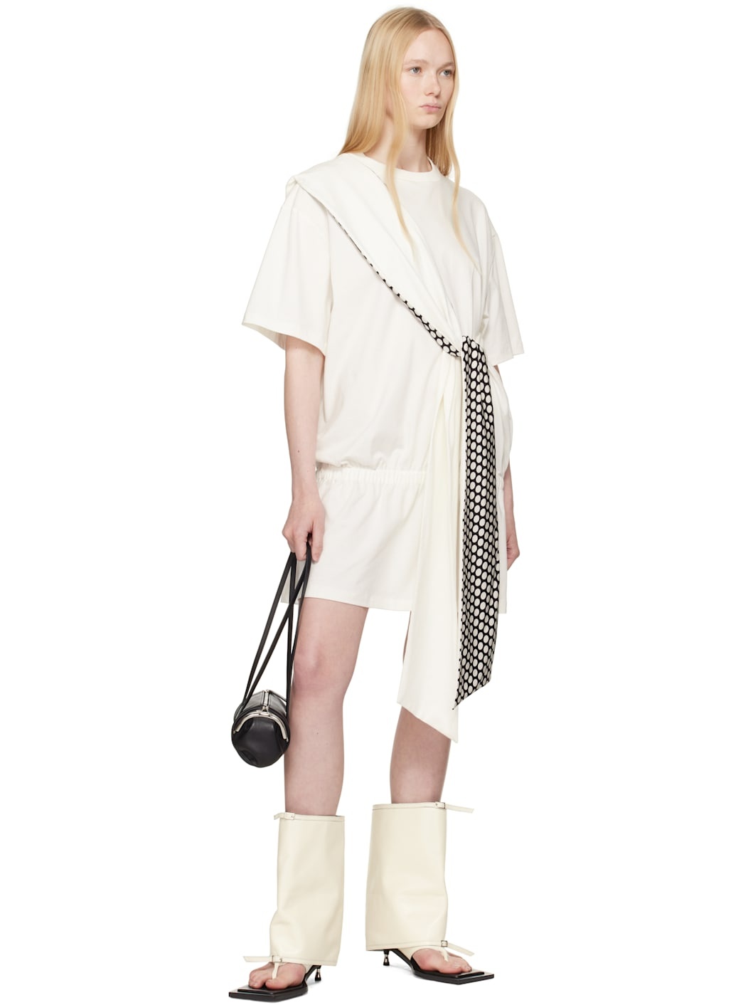 Off-White Kaia Stiletto Cropped Trouser Heeled Sandals - 5