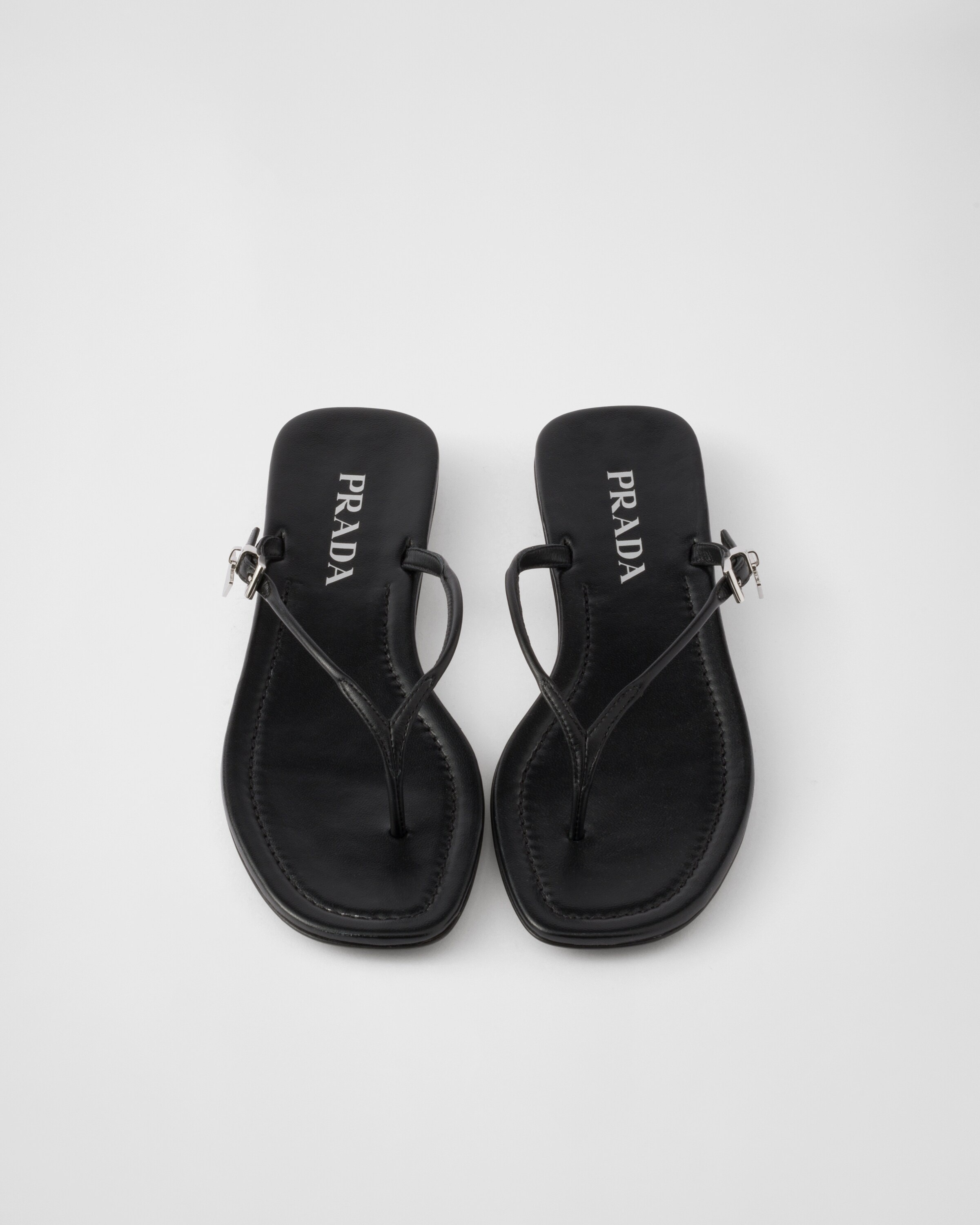 Leather thong sandals - 3