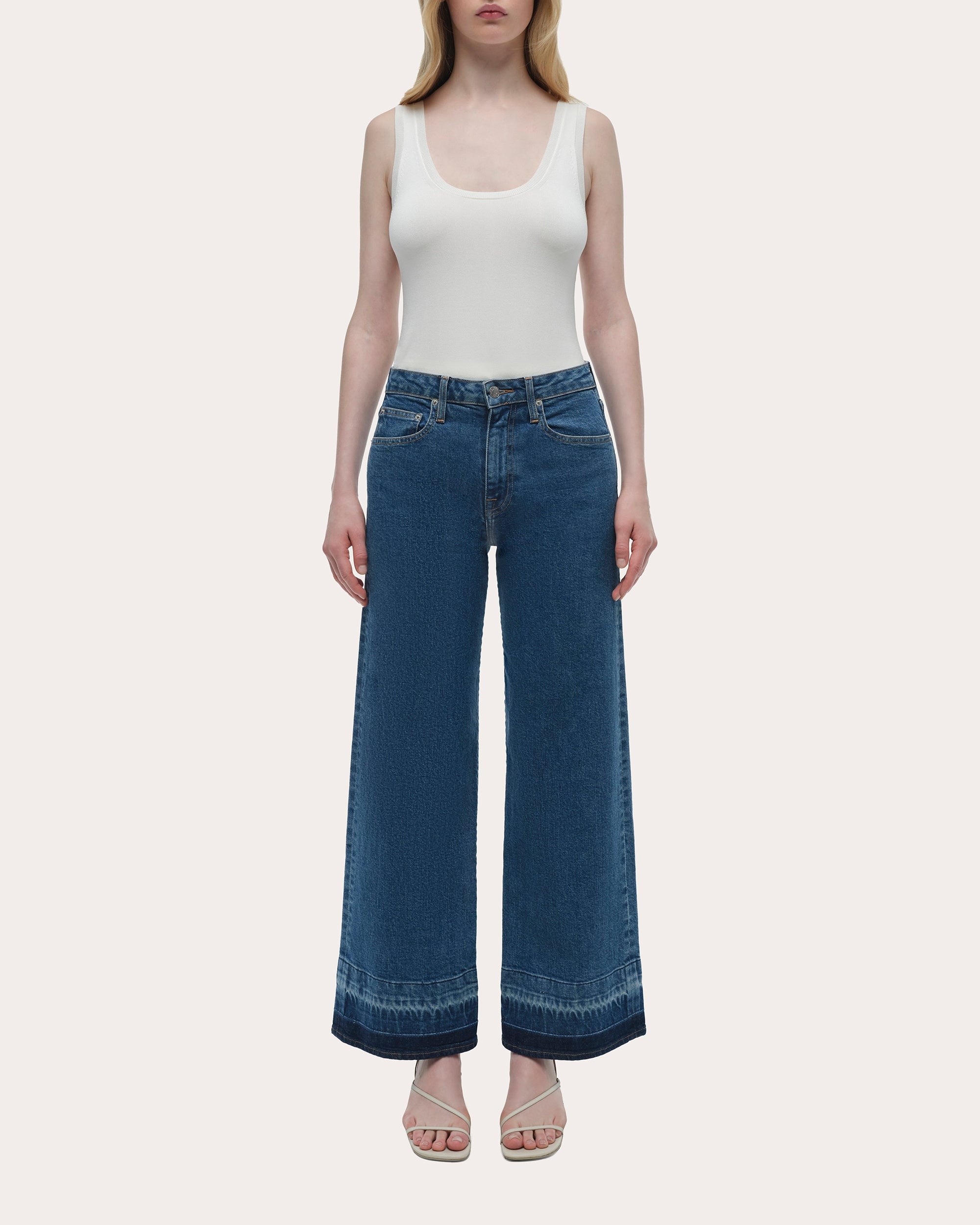Jude Mid-Rise Wide-Leg Ankle Jeans - 5