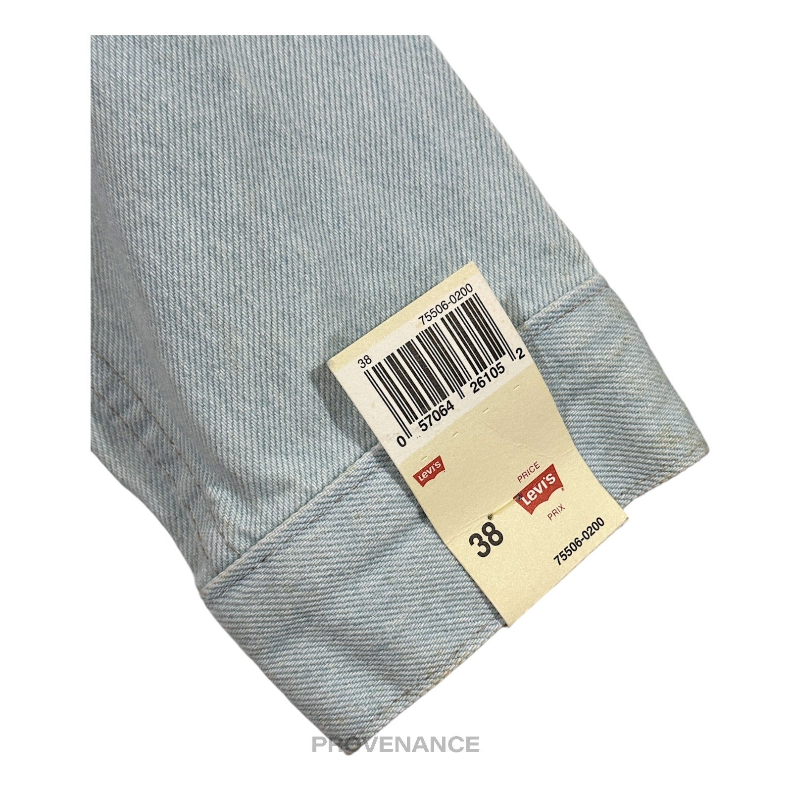 LEVIS Denim Jacket - Light Blue 38 NOS Tags - 6