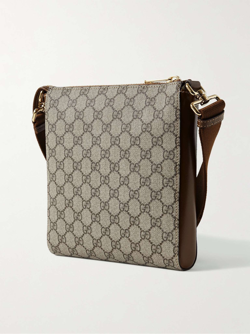Leather-Trimmed Monogrammed Supreme Coated-Canvas Messenger Bag 4