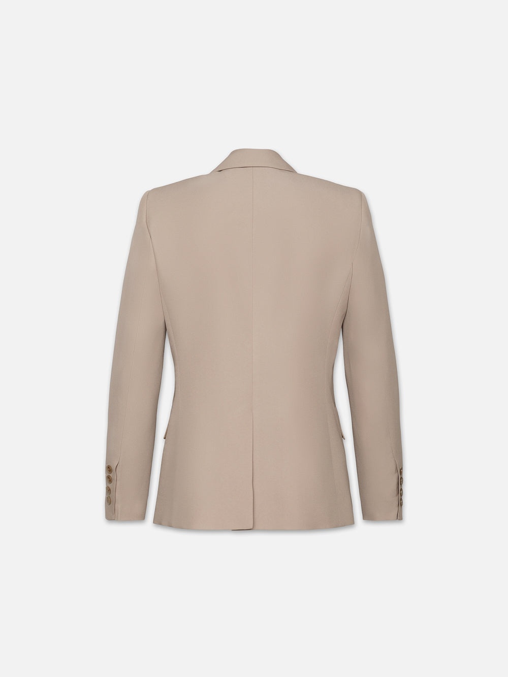 Single Button Blazer in Light Beige - 3