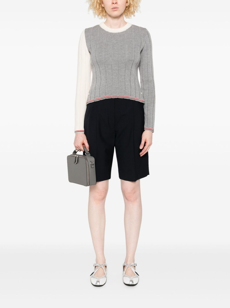Thom Browne virgin wool ribbed jumper outlook