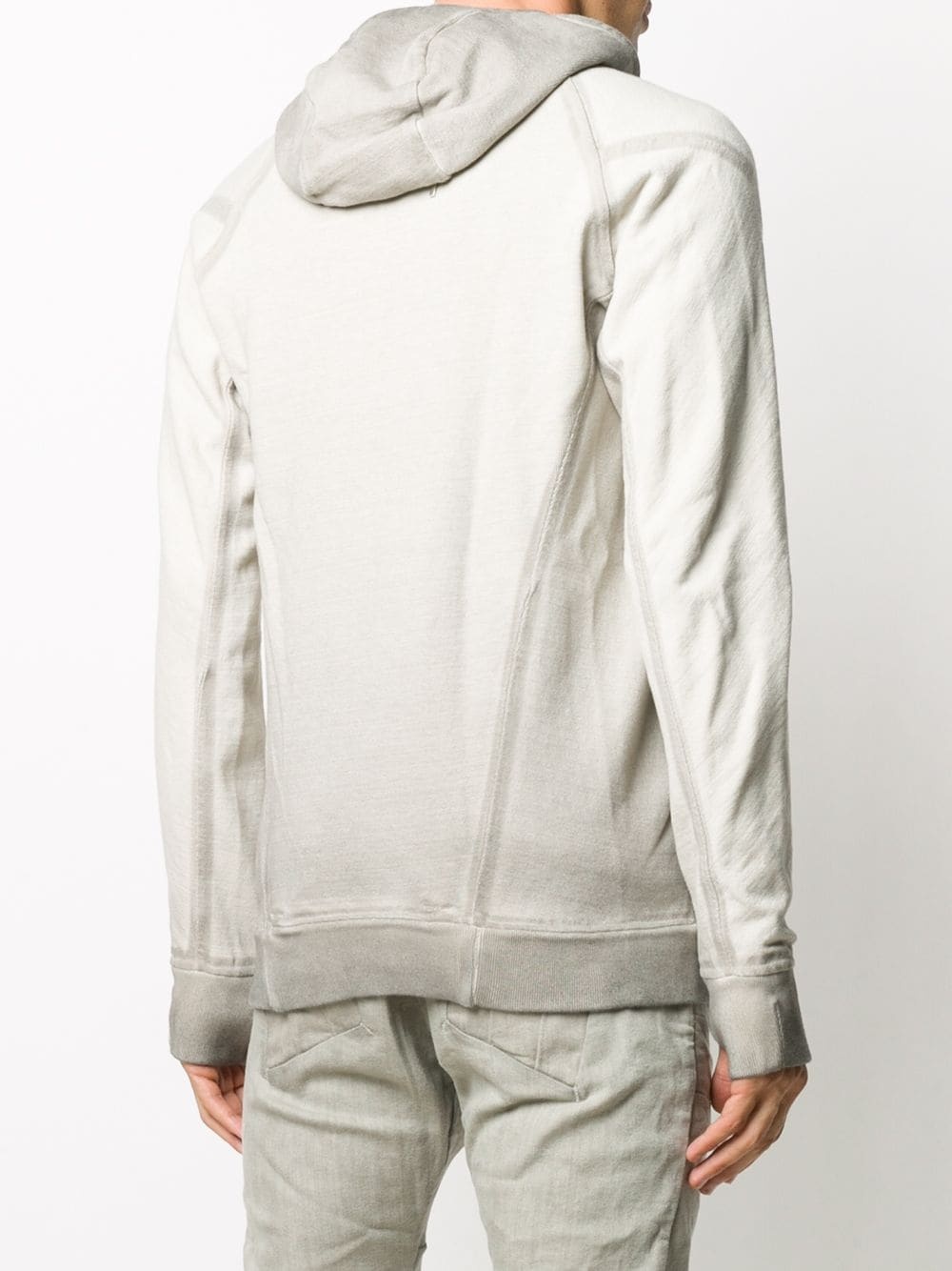 faded zip-up hoodie - 4