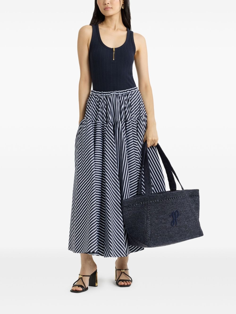 printed organic cotton maxi skirt - 2