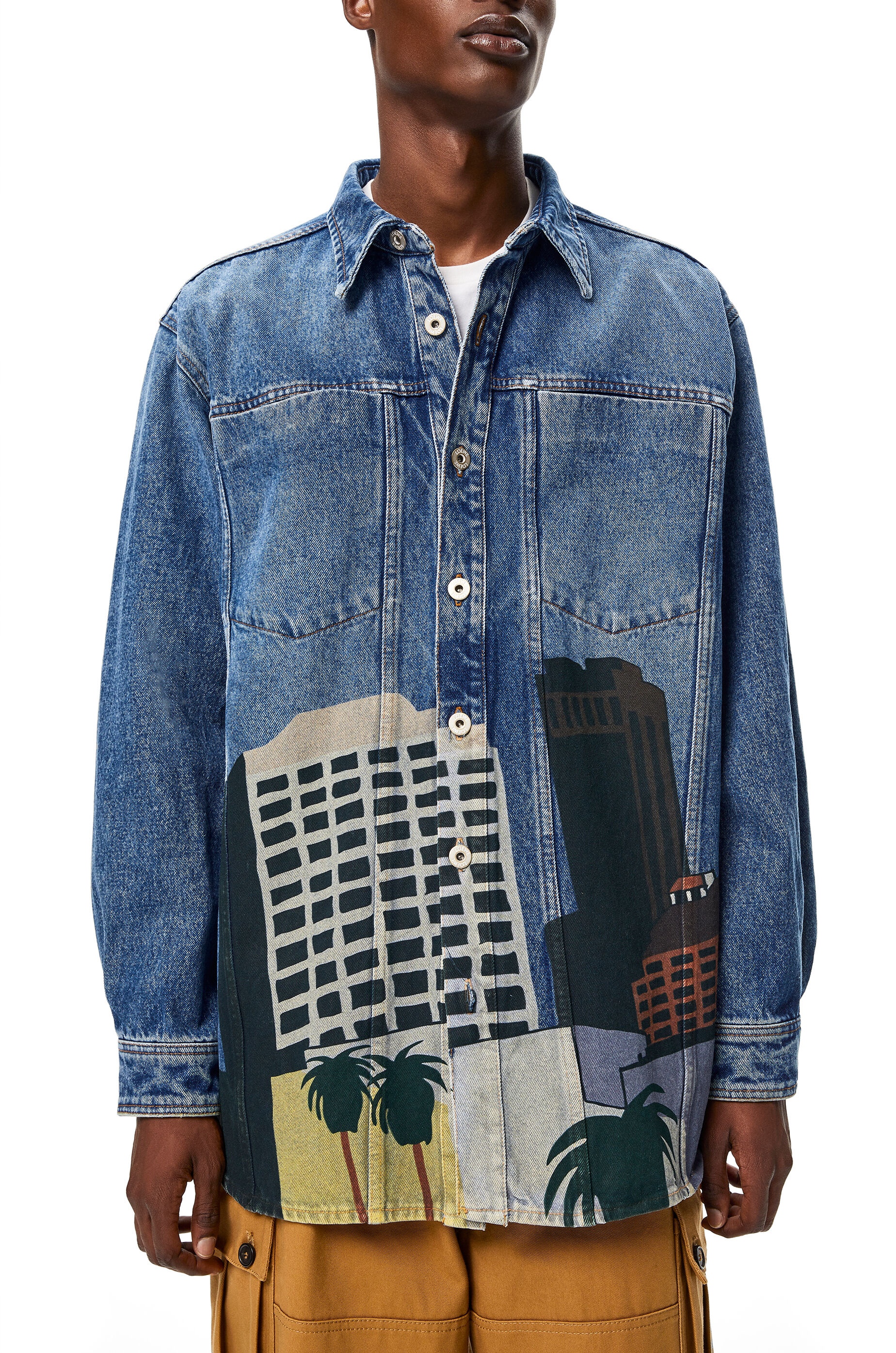 L.A Series denim overshirt in cotton - 5