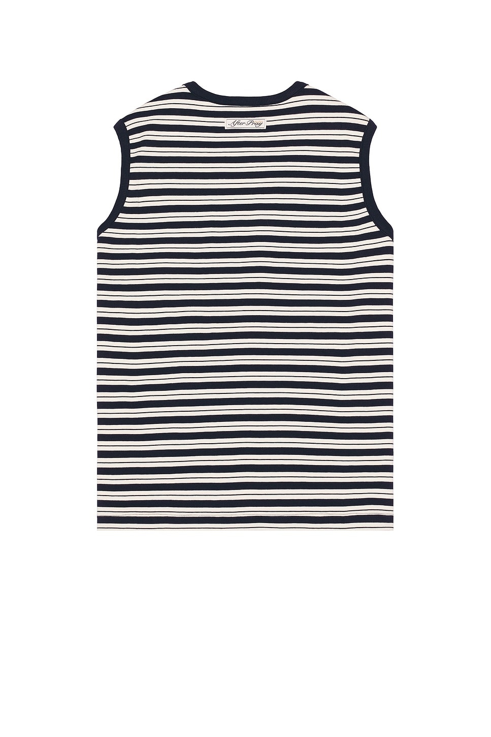 Stripe Sleeveless Tee - 2