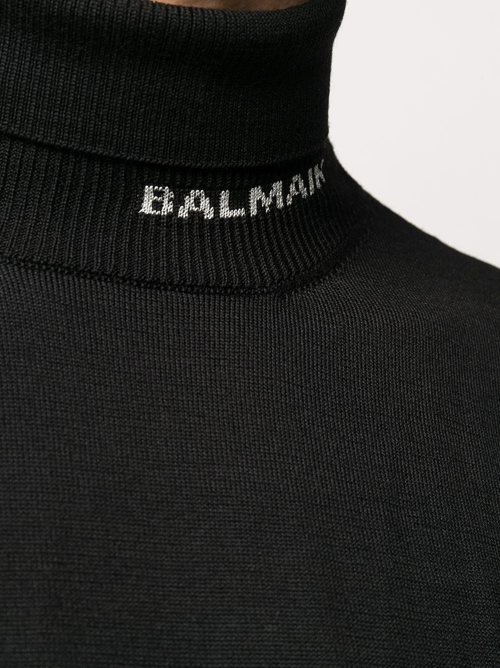 roll-neck wool jumper - 5