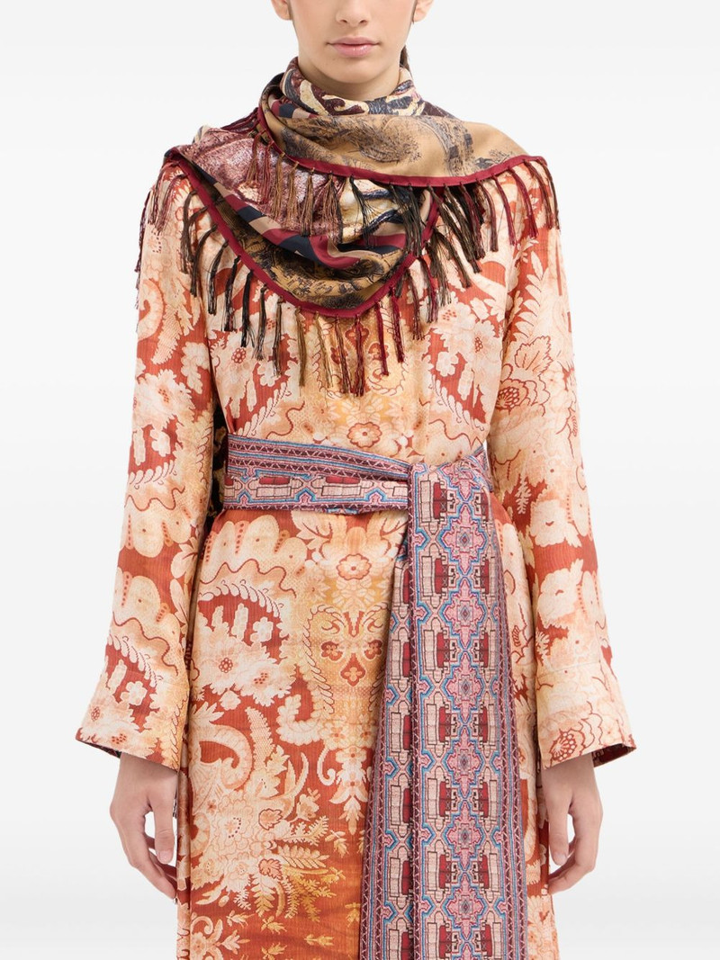 Pierre-Louis Mascia geometric-pattern fringed-edges scarf outlook