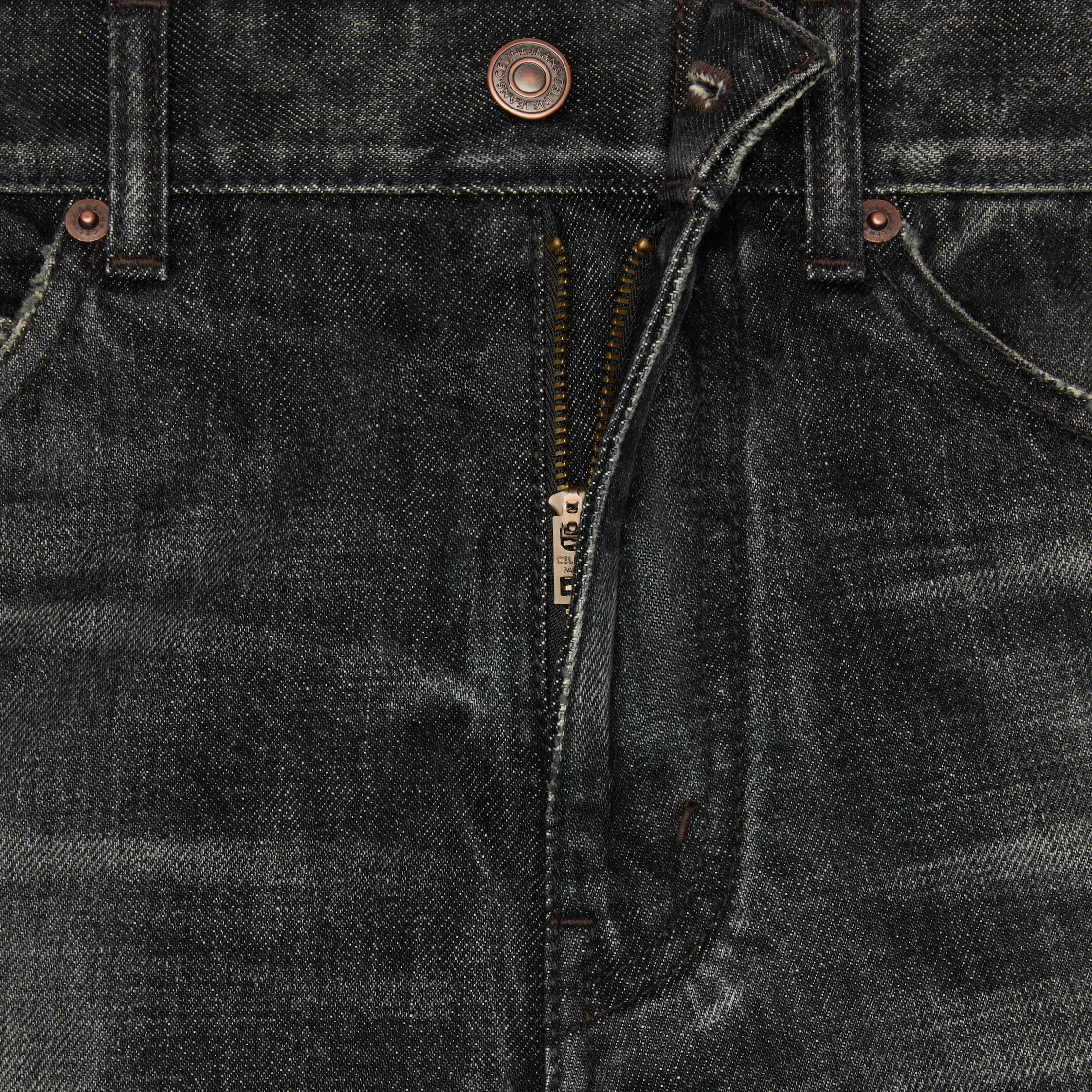 kitty jeans in black ice rinse wash denim - 4