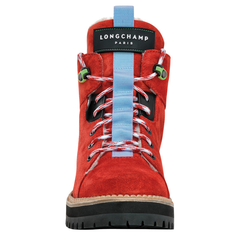 Le Pliage baroudeuse Boots Red - Leather 4