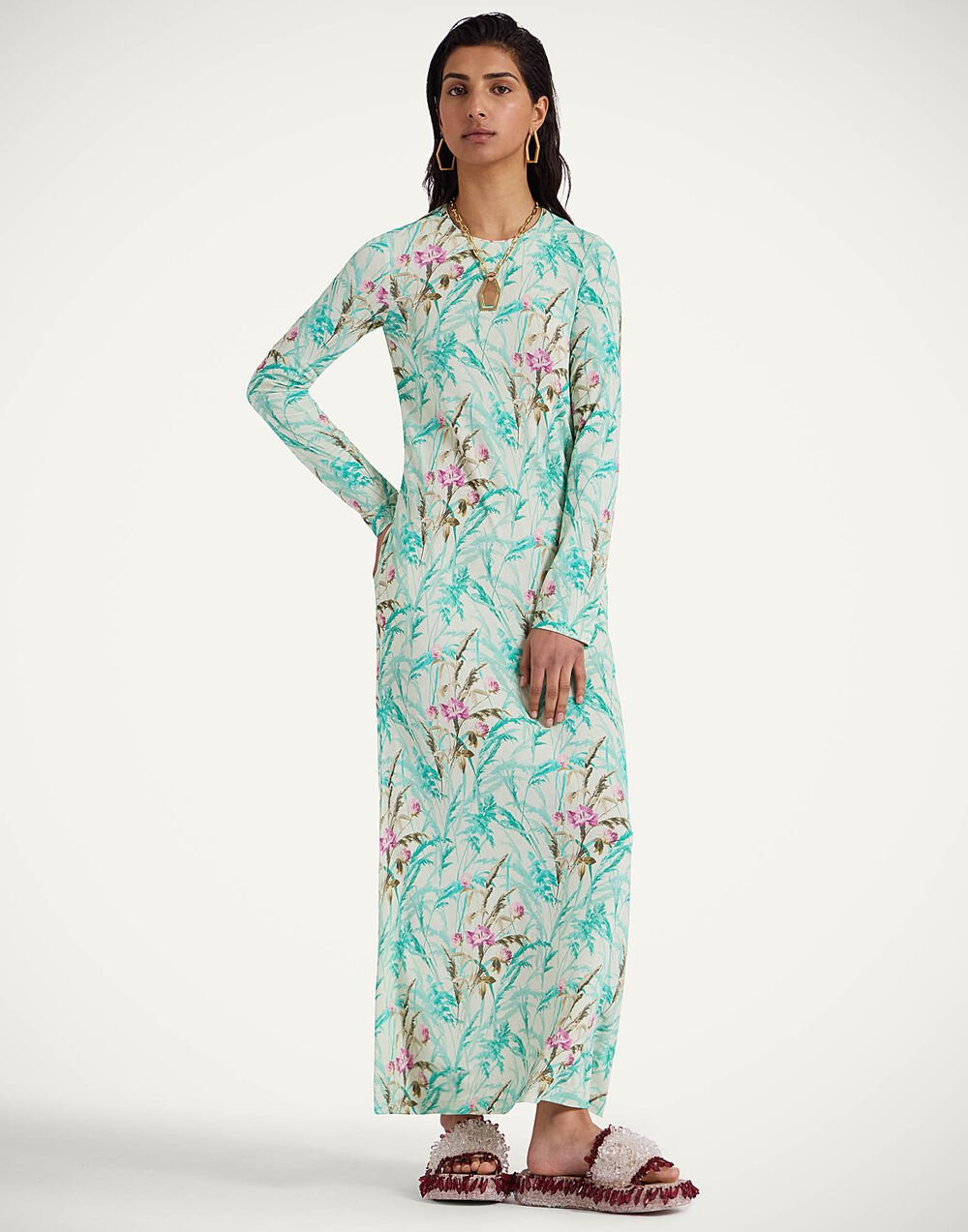 Long Sleeve Swing Dress - 2