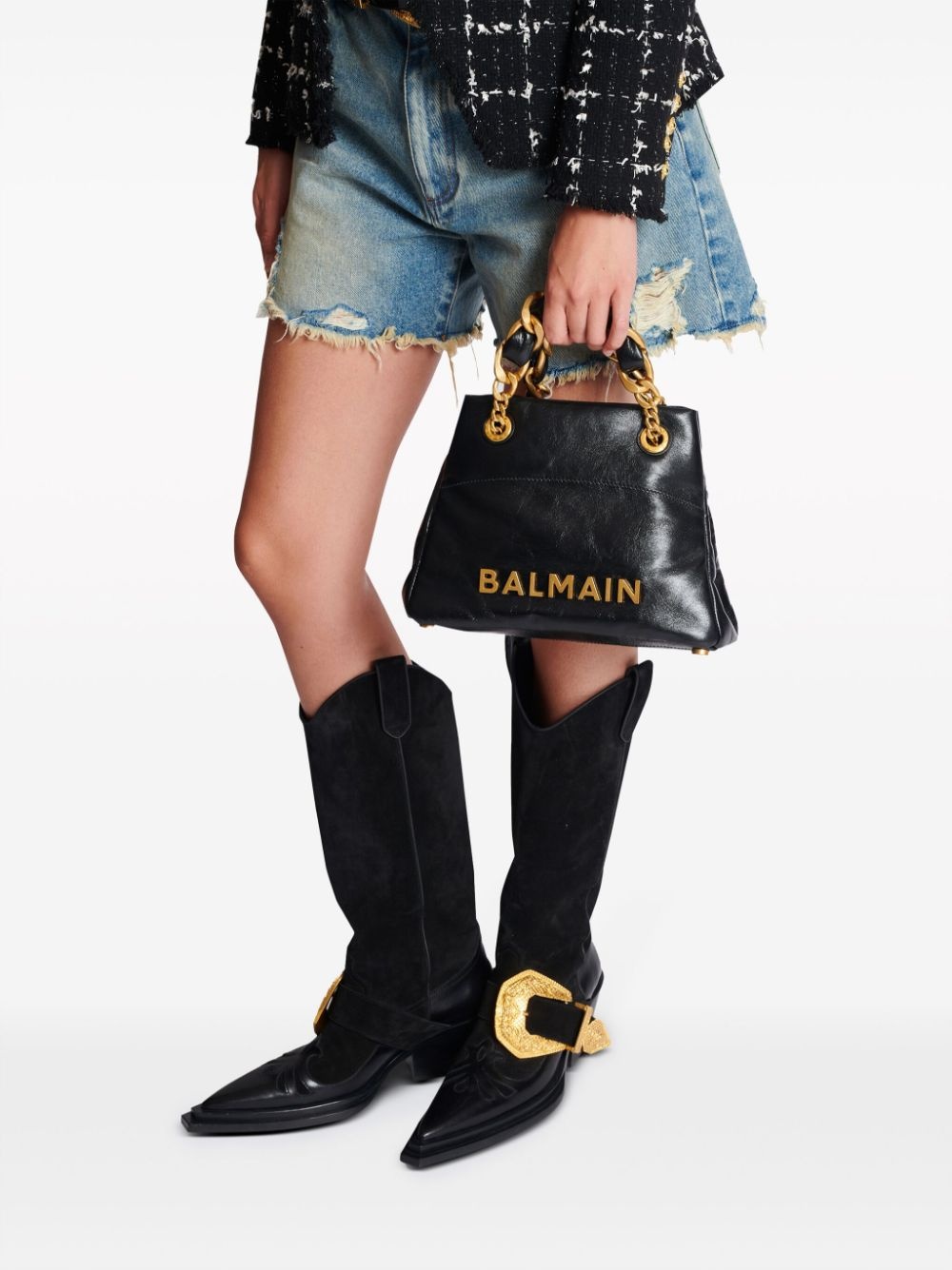 1945 leather tote bag - 3