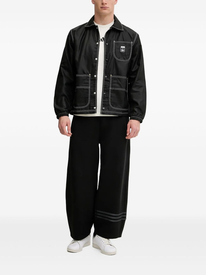 adidas contrast-stitch coach shirt jacket outlook