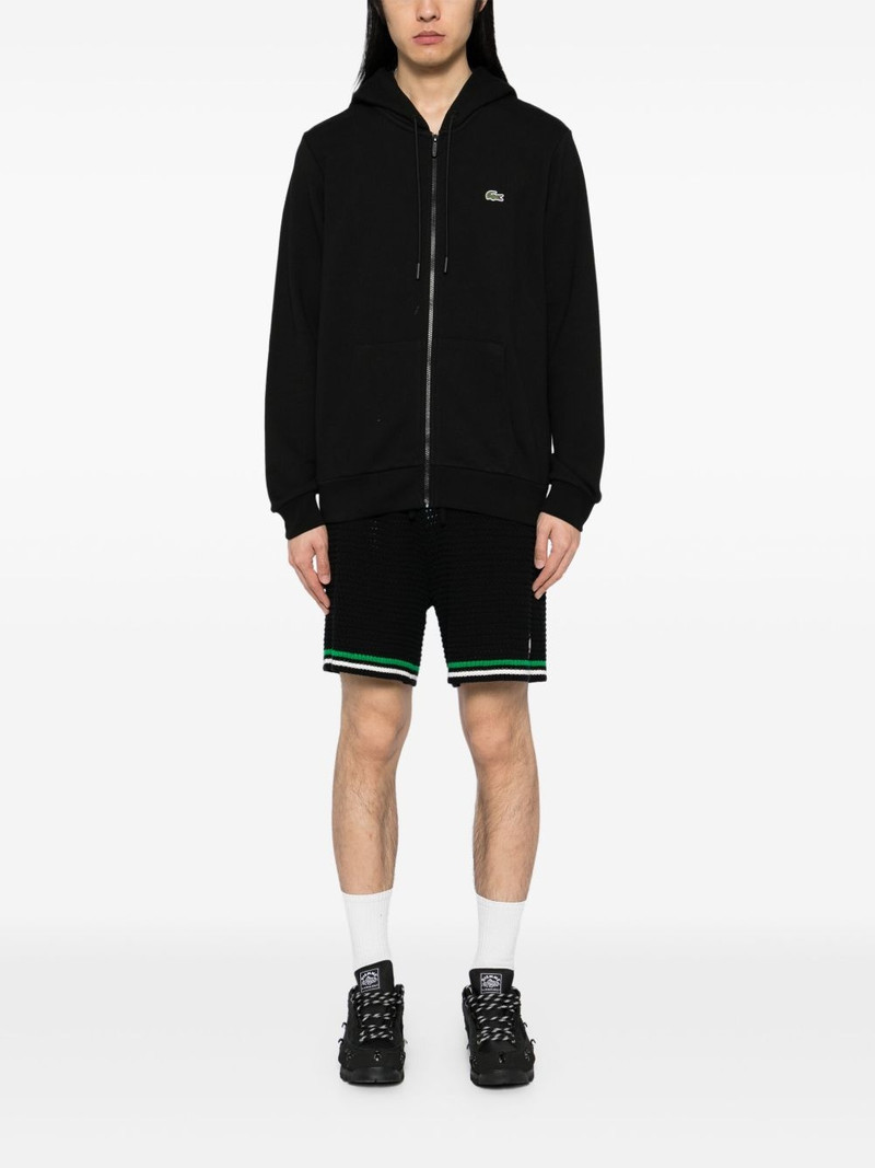 LACOSTE zipped fleece sweatshirt outlook