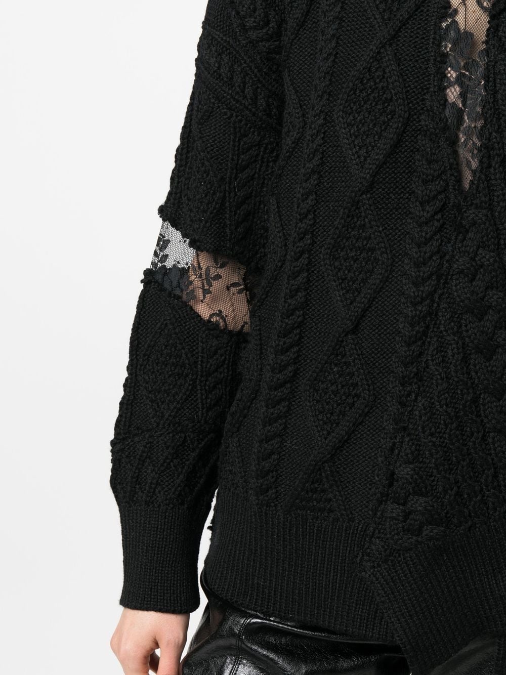 cable-knit jumper - 5