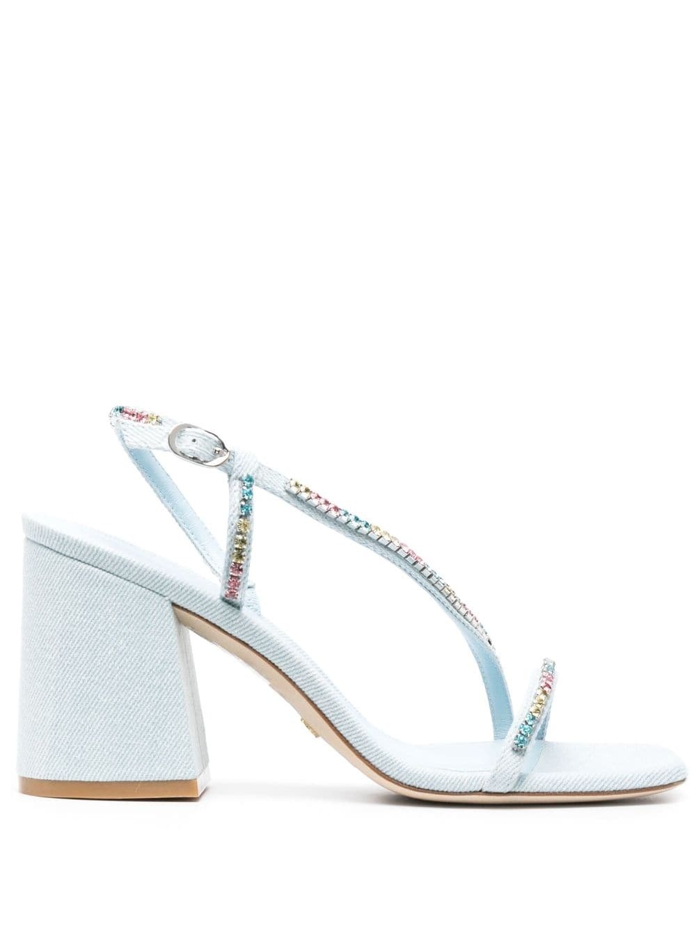 crystal-embellishment open-toe sandals - 1