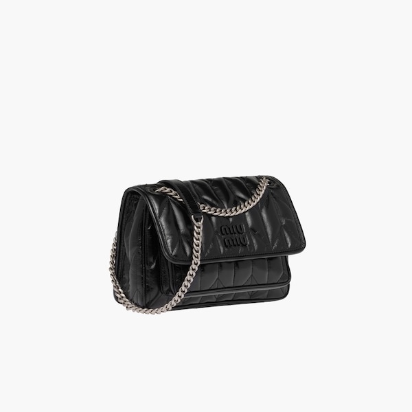 Shiny leather shoulder bag - 6
