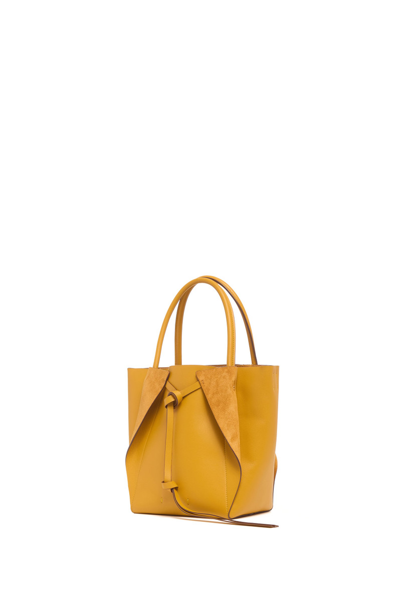 Small Marija Tote Bag in Golden Birch Nappa Leather 4