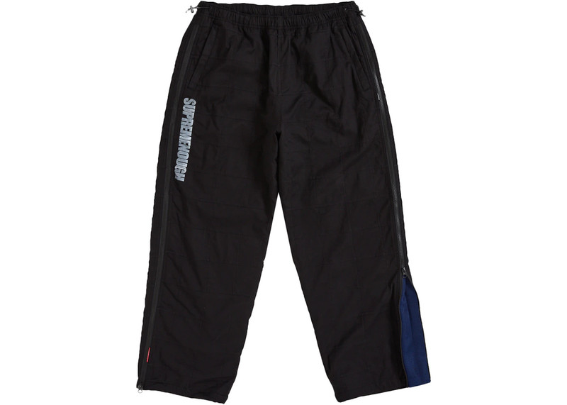 Supreme Supreme GOODENOUGH Patchwork Full Zip Track Pant Black outlook