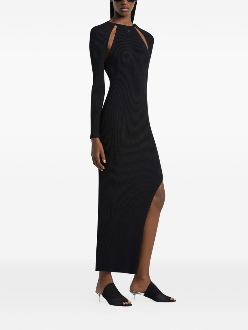 cut-out ribbed long dress 3